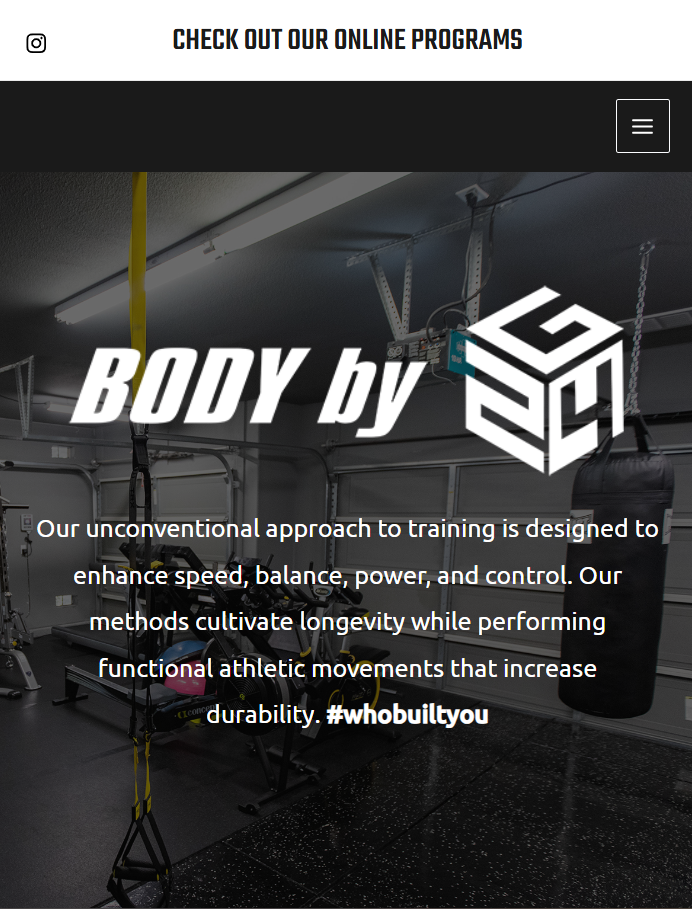 G24 Fitness website